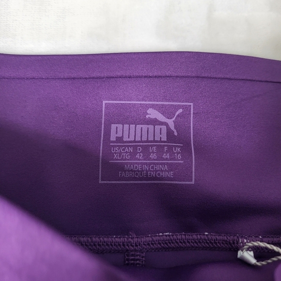 Puma Power Shape Dry Cell Golf Skirt With Pockets. Purple And White. Size XL - Picture 8 of 11